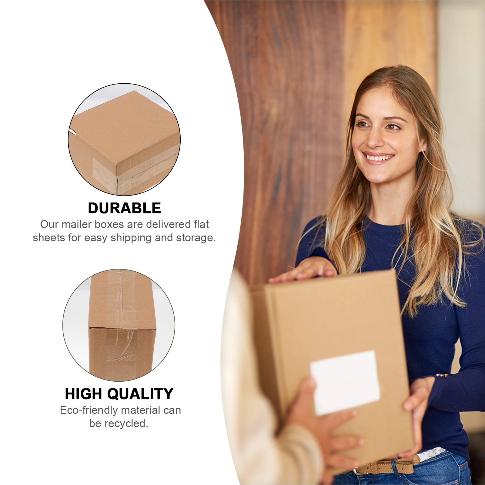 

20 pcs Cardboard Boxes Kraft Literature Cube Practical Cartons Packaging Small Gift Boxes Eco Friendly Storage Cartons Easy