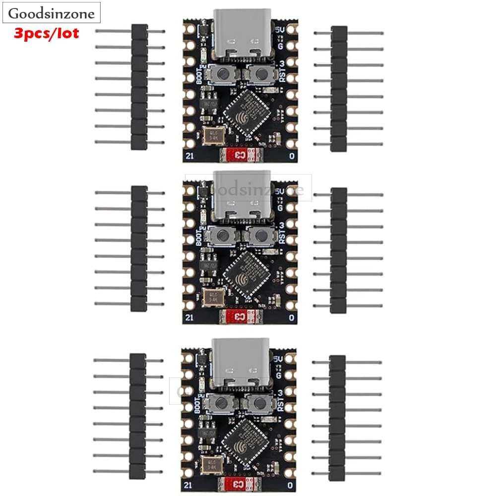 

3 шт. ESP32 ESP32-C3 макетная плата ESP32 C3 Mini WiFi Bluetooth 160 МГц частота 2,4 ГГц ESP32C3 Super Mini для Arduino