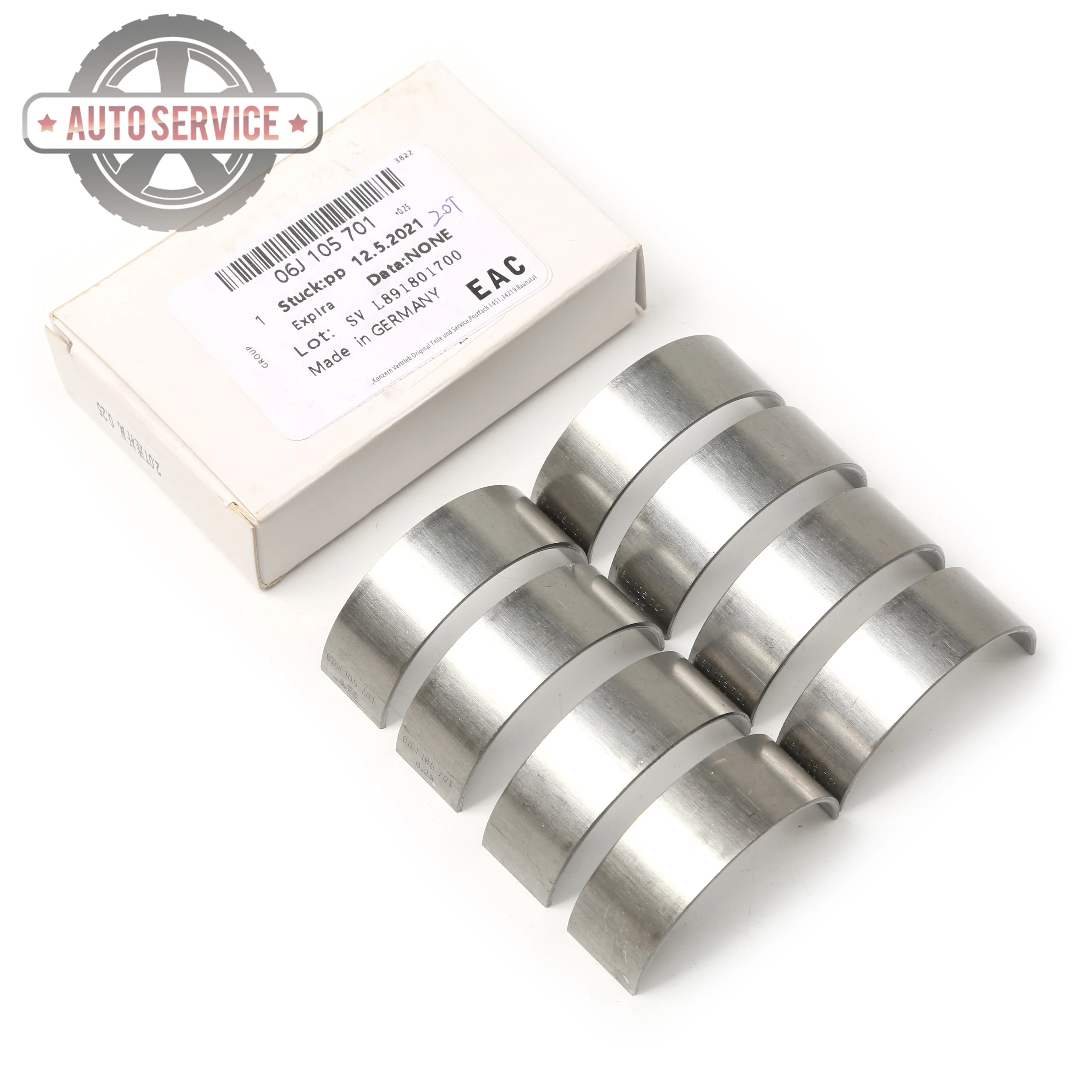 

06J105701 06H105701C Car Connecting Rod Bearings Oversized 0.25MM For VW CC Golf Passat CC Audi A4 S5 Cabriolet Skoda Yeti