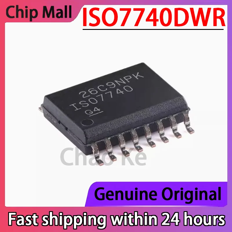 

2PCS Original Genuine ISO7740DWR Patch SOIC-16 Four Channel Enhanced Digital Isolator Chip