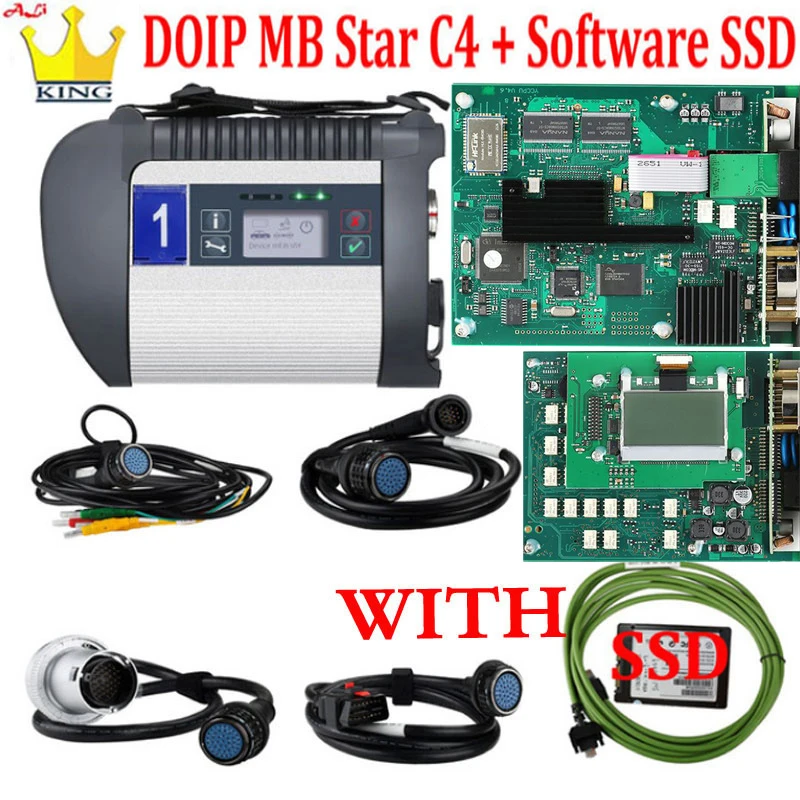 

2024.03 MB star c4 plus DOIP function Diagnostic Tool MB SD connect C4 multiplexer SSD c4 wifi DTS Monaco/Vediamo for Car/Truck