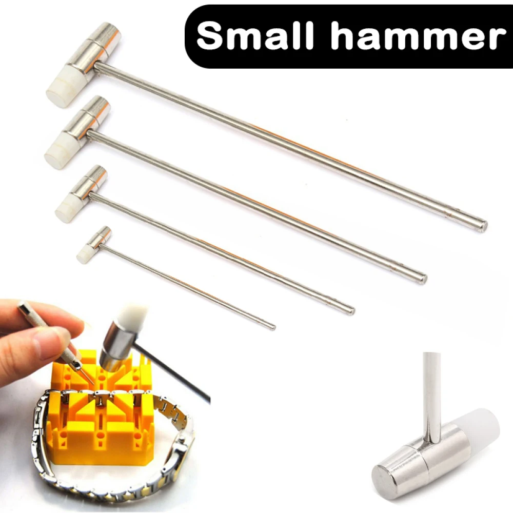 11cm/16cm/19.5cm/20cm Small Hammer For Metal Stainless Steel Watch Straps Straps Watch Hammer Repair Tools