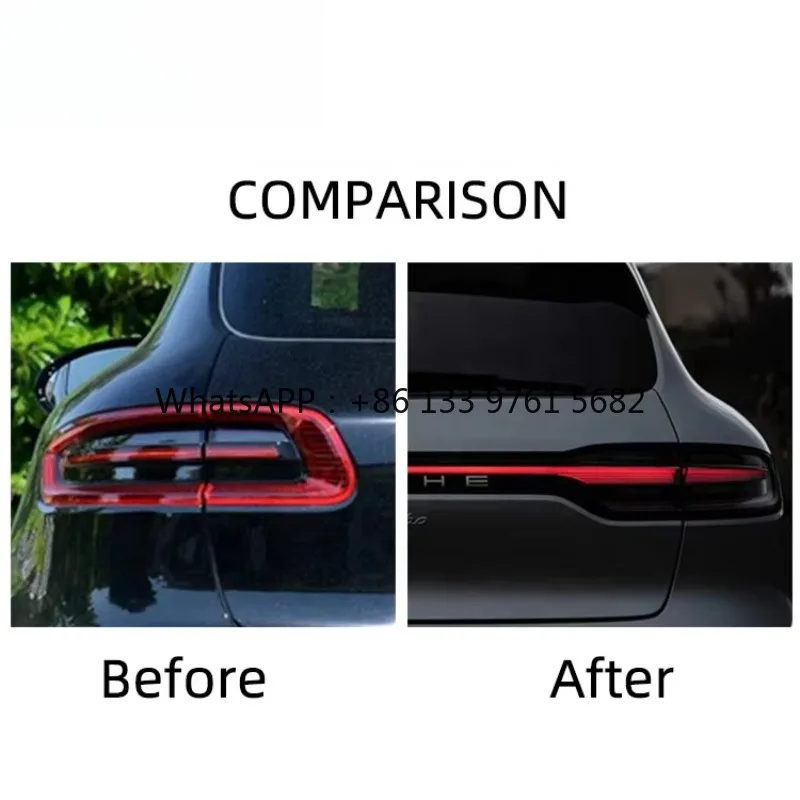 

[1979LL]Car Rear Lights 2014-2017 95B.1 Tail Lights Upgrade to 2023 Through LED Taillights for Macan 95B