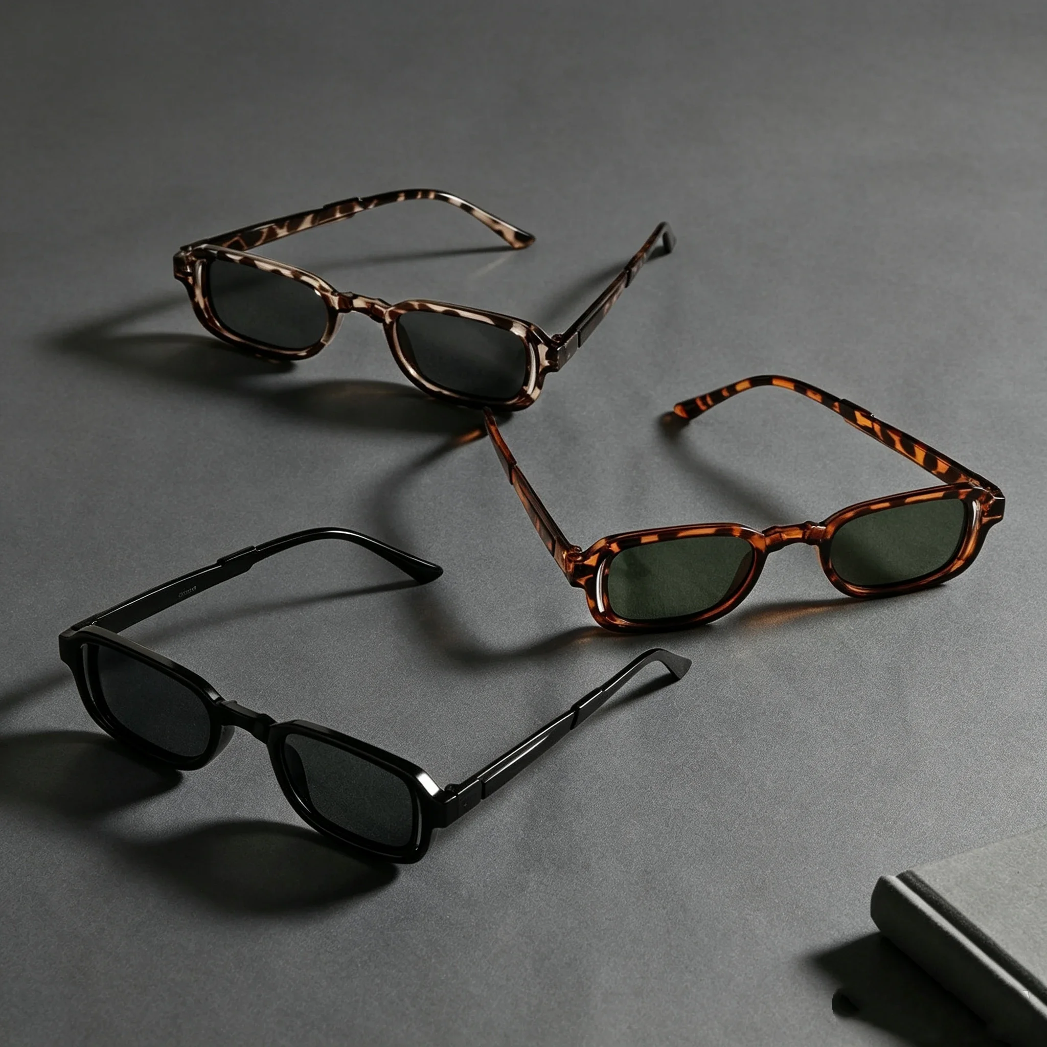 New Rectangle Sunglasses Women Oval Vintage Brand Designer Square Sun Glasses UV400 Men Shades Female Eyewear Anti-glare