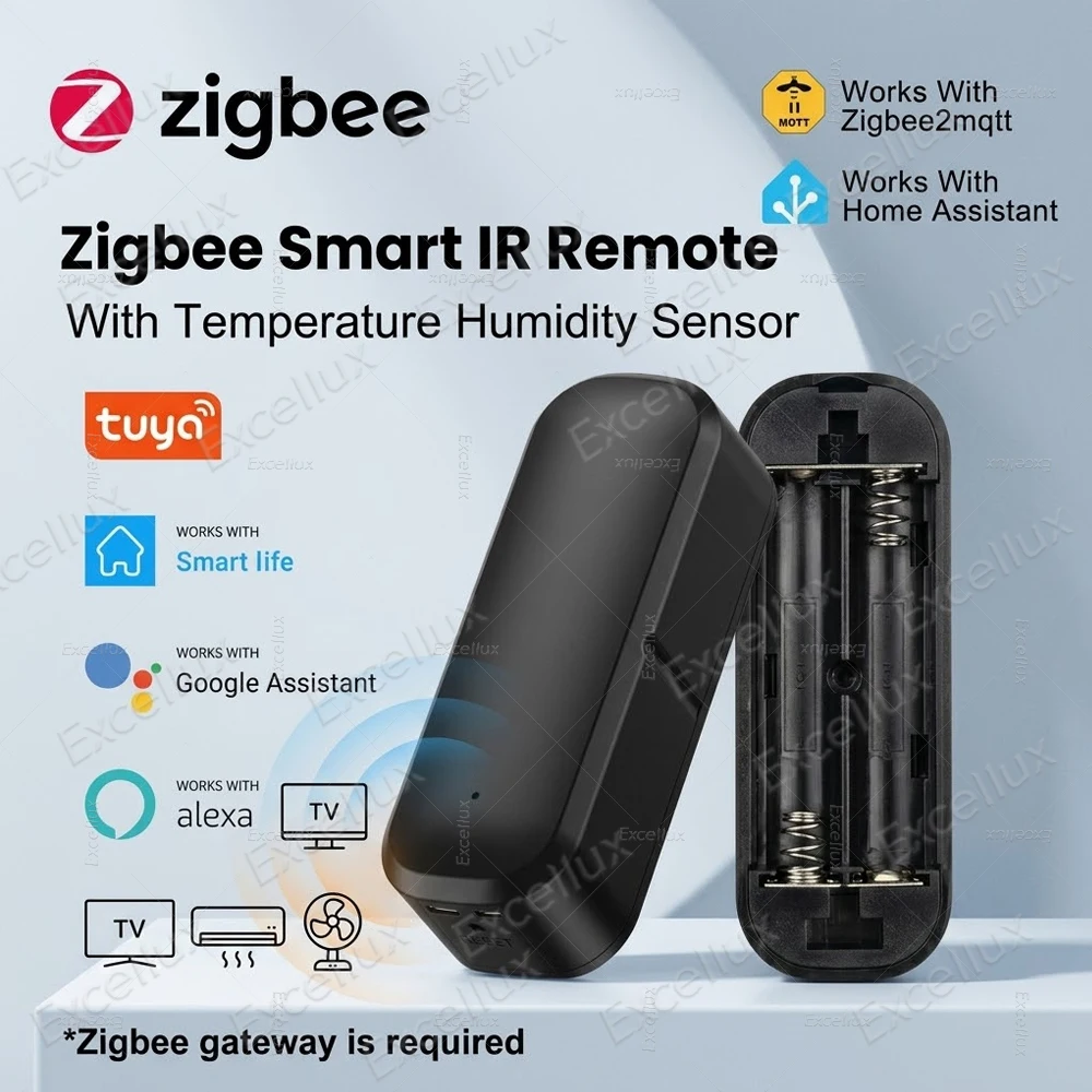 Télécommande infrarouge sans fil Zigbee, contrôleur universel infrarouge sans fil pour la télévision, la climatisation, l'automatisation, fonctionne avec Smart Life TUYA Z2M