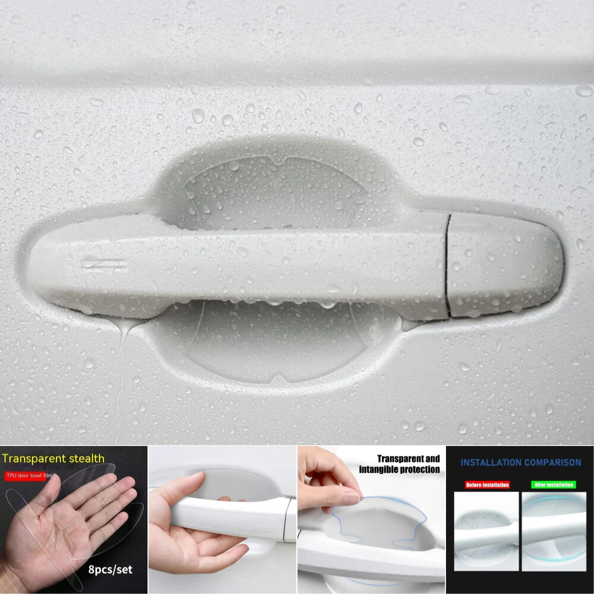 

Car Door Bowl Handle Invisible Protective Sticker Auto For Mazda CX-5 CX-30 Mazda3 CX-3 MX-5 Miata Mazda6 CX-9 BT-50 Mazda2 CX-8