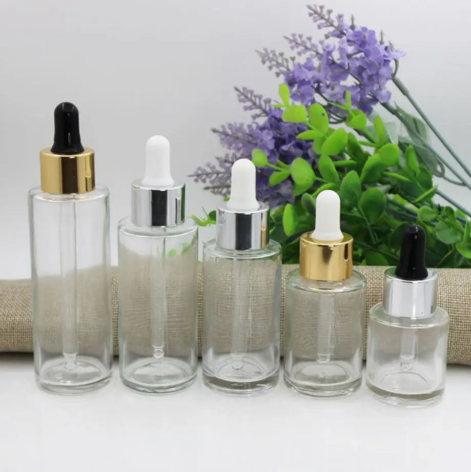 20ml30ml40ml50ml60ml glass dropper bottle lotion emulsion essential oil serum liquid toner toilet water skin cosmetic packing