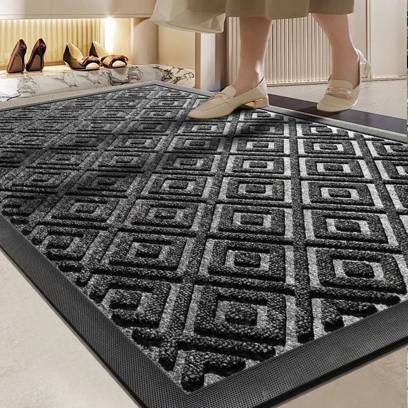 Nordic household door mats Non-slip and dirt-resistant rubber floor mats Hotel door mats Thickened carpet