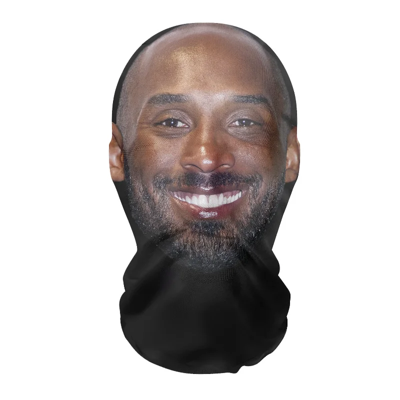 Celebrity Rapper Face Mask for Kobe | Full Face Mask for Jason Stanson | Ball-game Star Masked Hat Cosplay Props Novel Mesh Mask