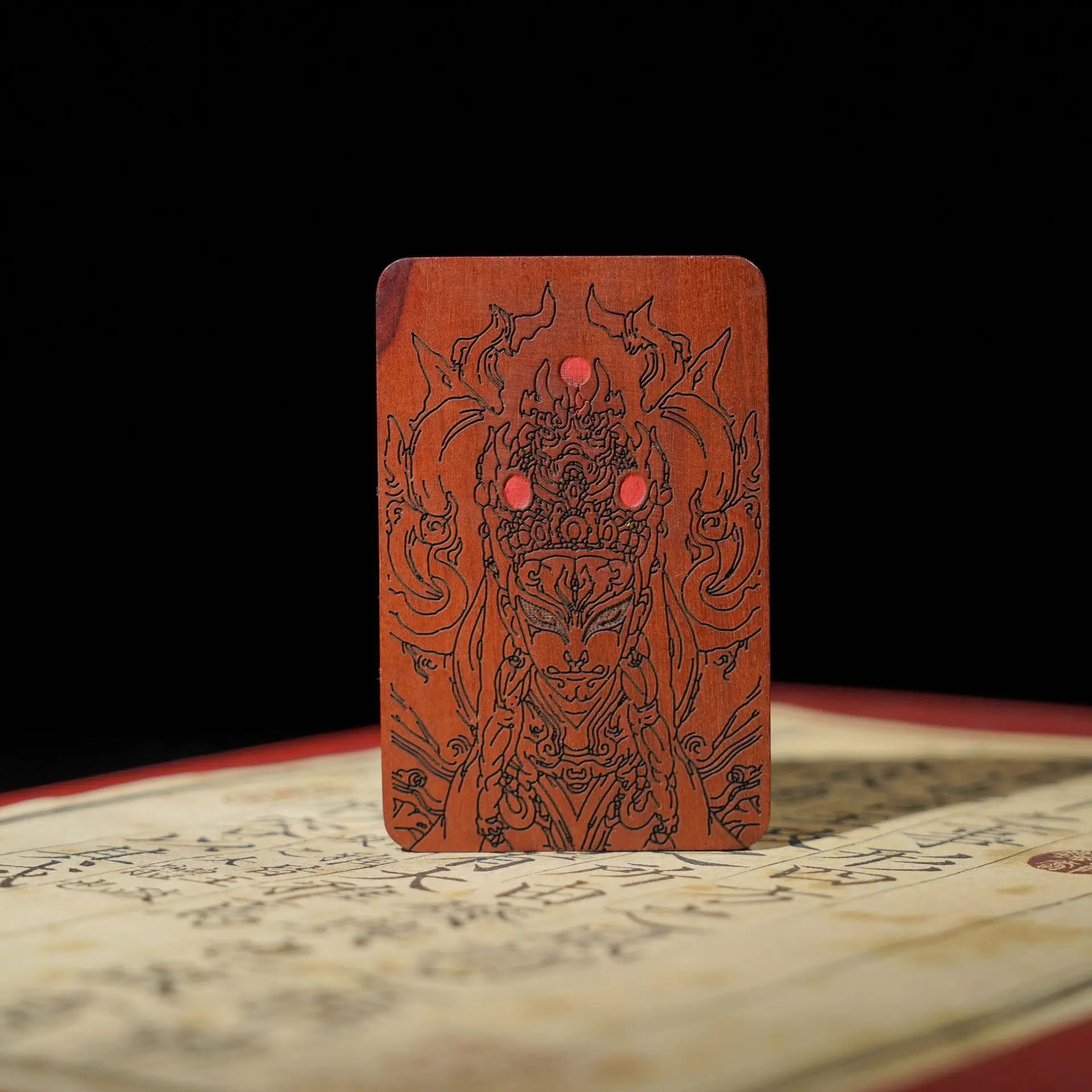 

Lightning Wood Jujube Wood Crane Boy Cinnabar Craft Pendant Carry-on Accessories Handmade Wooden Crafts Taoism Lucky Ins Jewelry