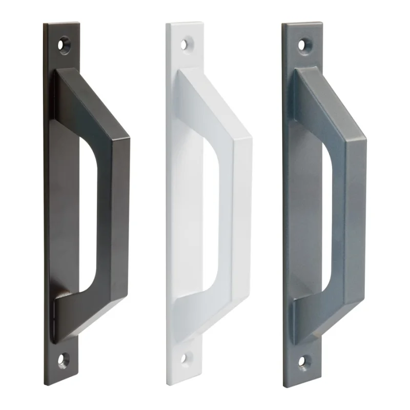 Heavy Duty Aluminum Alloy Door Handle with Plate,Push-pull P