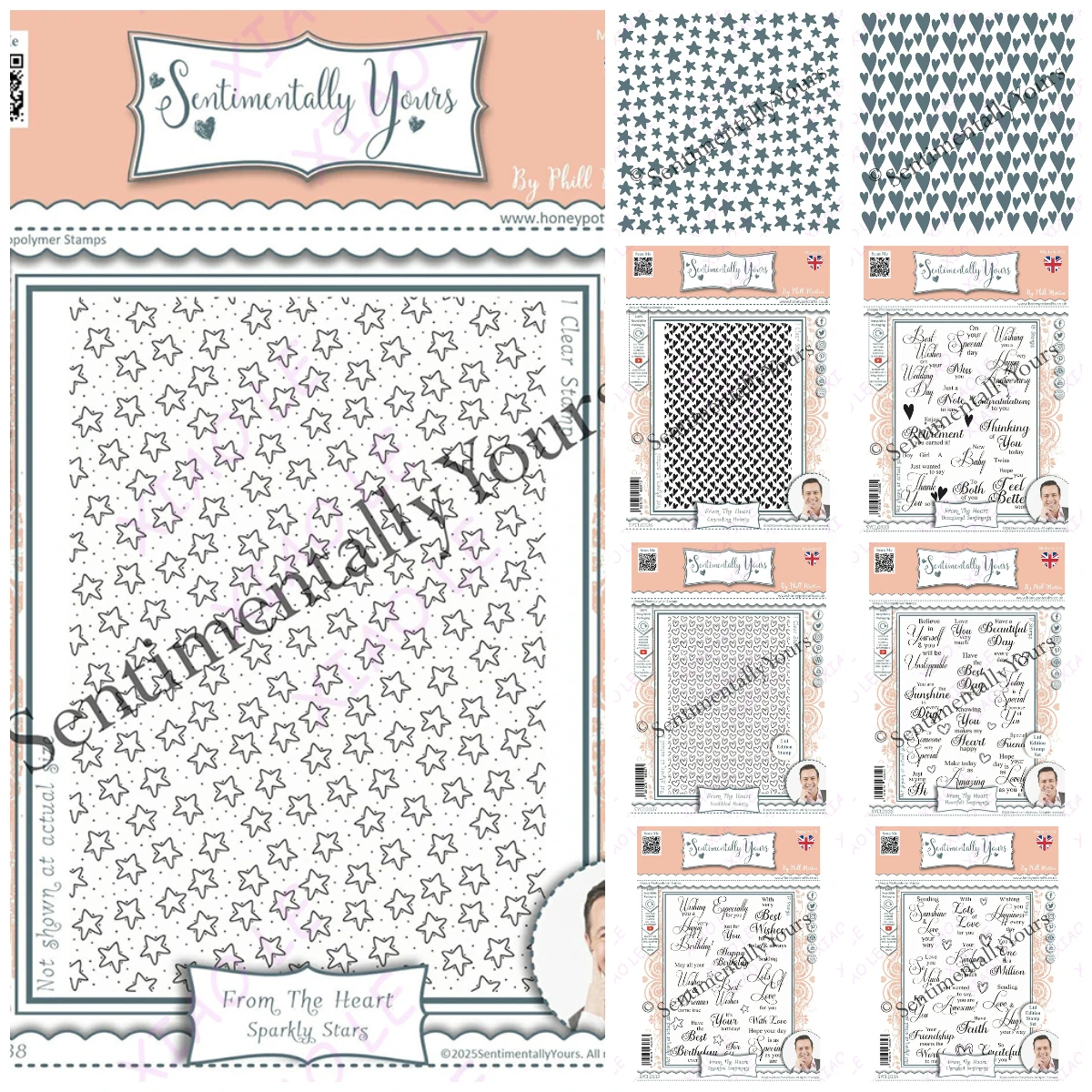

Cascading Hearts Essential Sentiments Stamps Stencils Scrapbook Diary Decoration Embossing Template Diy Greeting Card DIY Paper