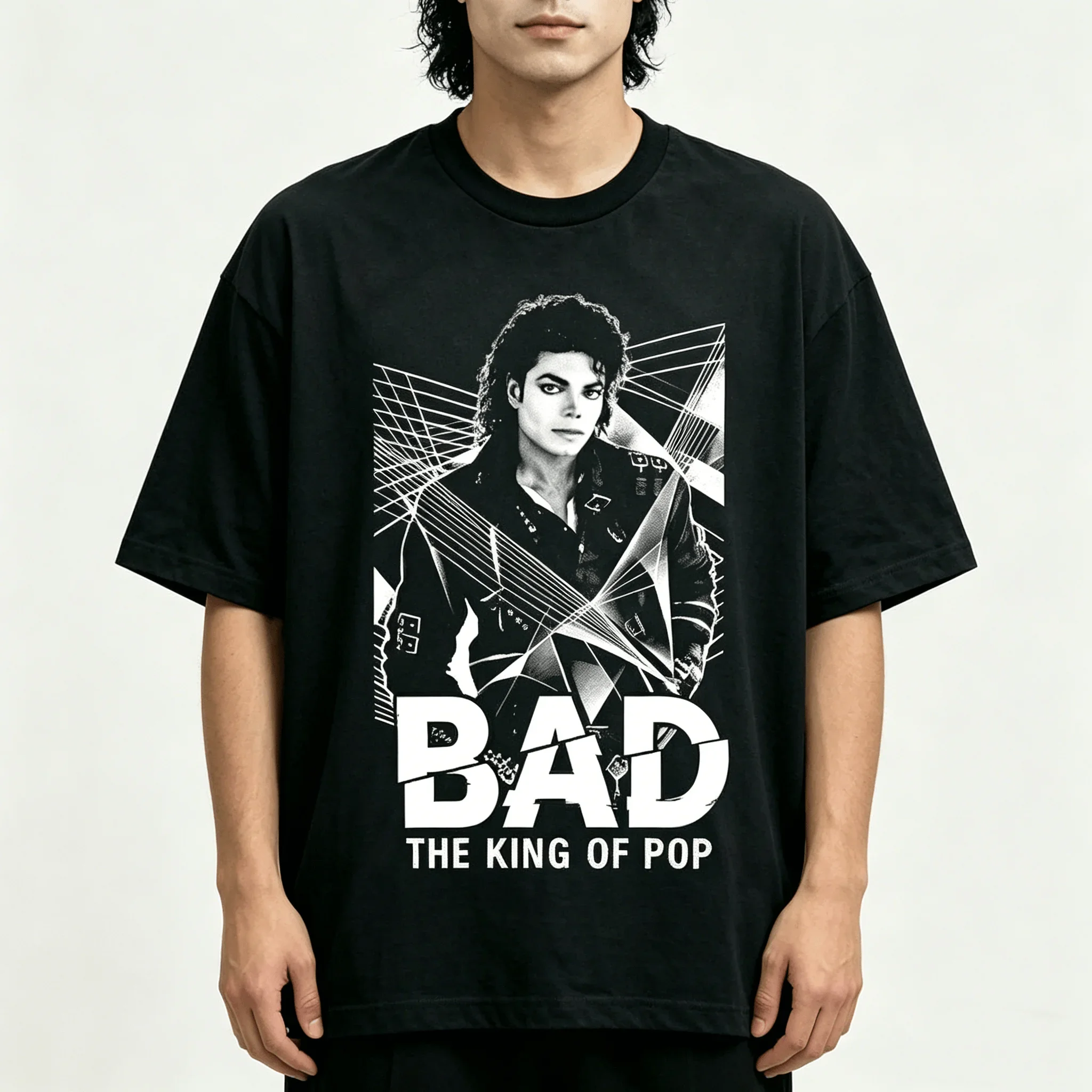 Movie Michael Jackson MJ Black or White Men Kids T Shirt Unisex 100% Cotton Short Sleeve Y2k Oversized Tee Vintage Tops For Fans