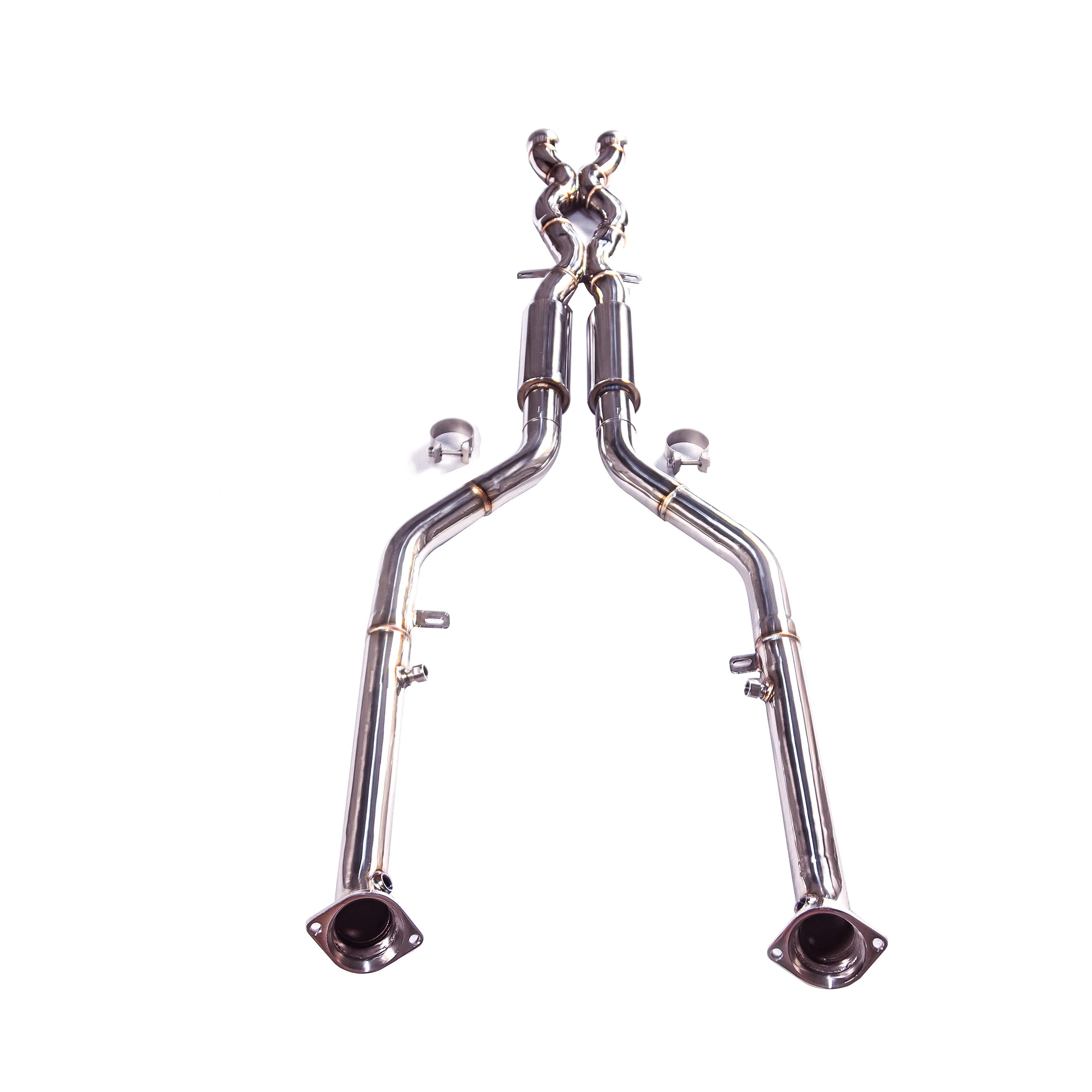 

[L]The Front Middle Link Pipe Exhaust System is compatible with the exhaust system of the BMW M3 M4 3.0L 4.0L e90 e92 e93