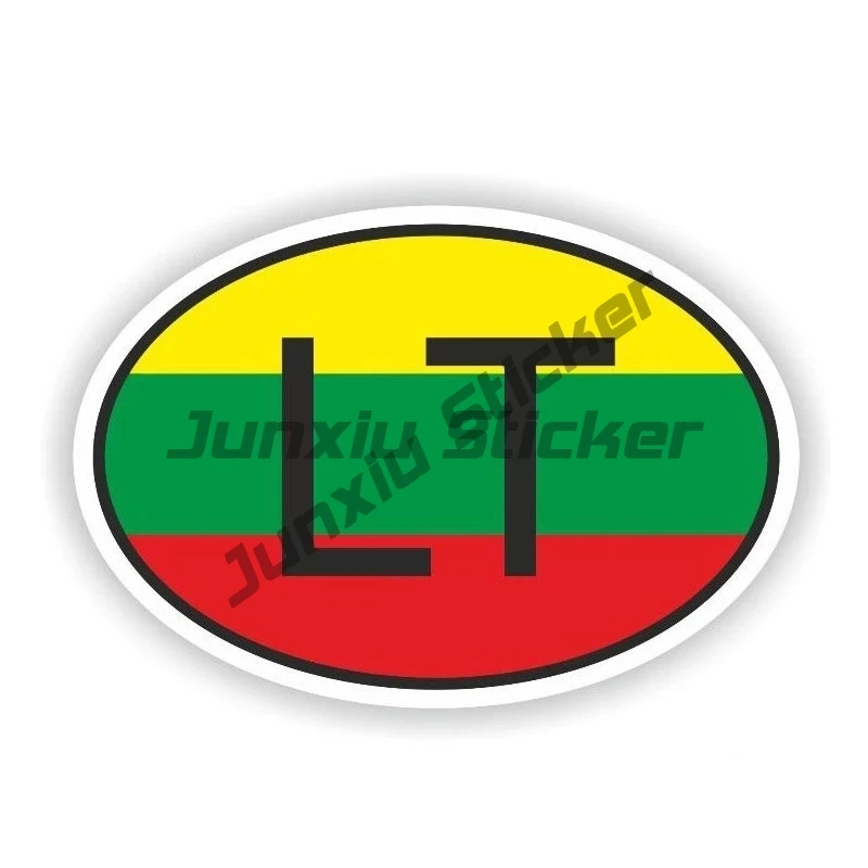 

Various Sizes PVC Decal Lithuania LT Small Country Code Removable Car Sticker Waterproof for Bumper Rear Window