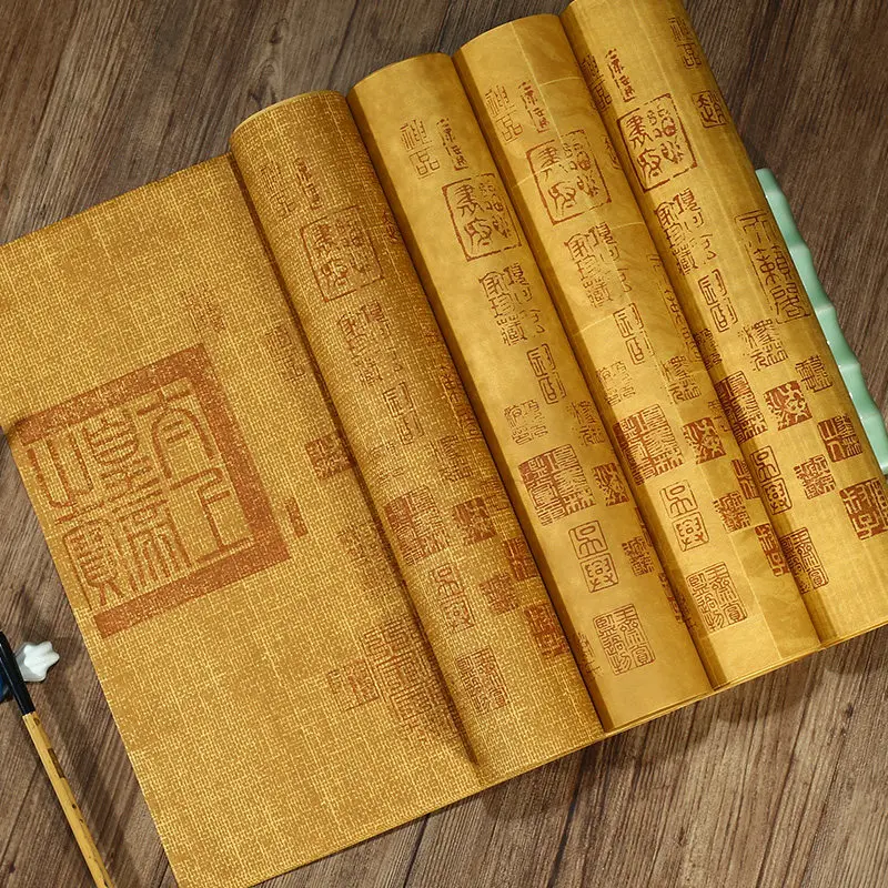 antique-half-ripe-rice-paper-chinese-calligraphy-xuan-paper-blank-brush-writing-painting-practice-papel-stationery-supplies