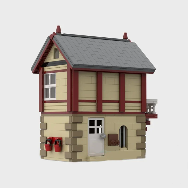 Street View Model Building Blocks, British Railway, Signal Box, Acessórios de Tecnologia, DIY Assembly, Presentes de Natal, Bricks Assembly