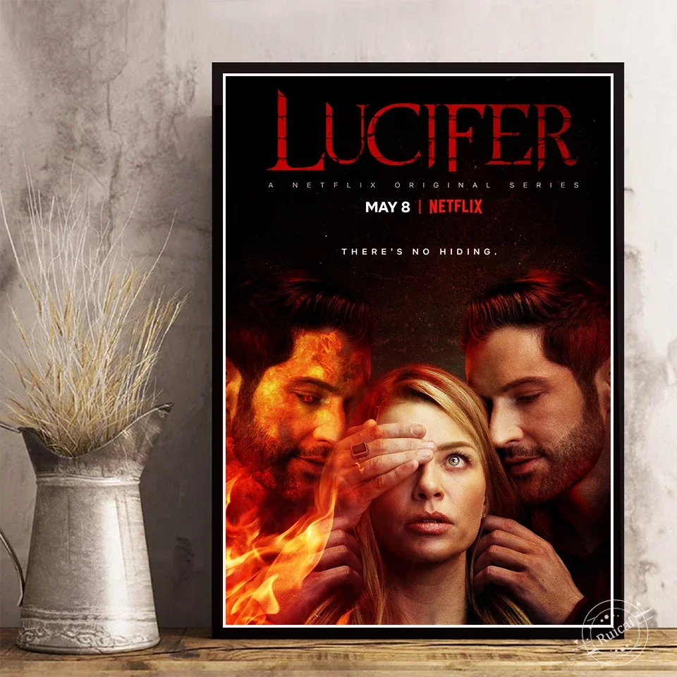 Lucifer Poster 2019 TV Series Show New Season Prints Canvas Painting Wall Art Pictures Living Room Home Decoration
