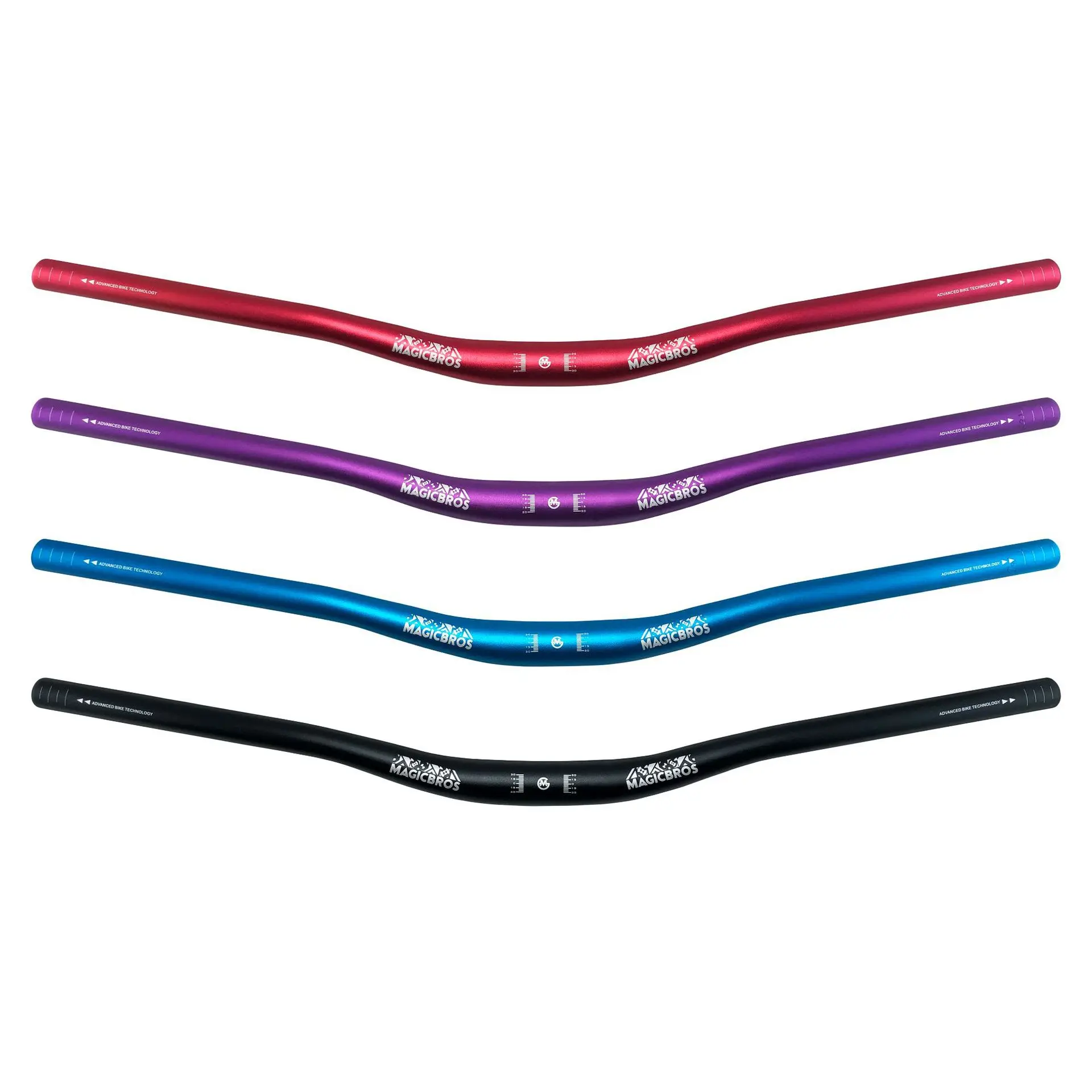 AliExpress NONE MAGICBROS MTB Handlebar 720mm Aluminum Alloy 31.8mm/22.2mm Riser Bar 6° Backsweep 3° Upsweep 90mm Rise for XC/Downhill Bicycle