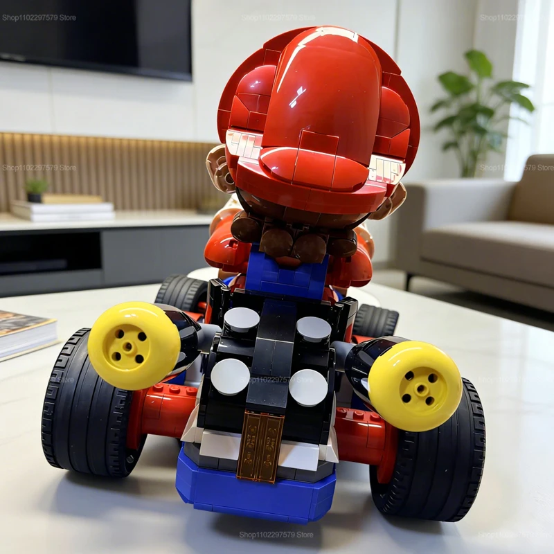 1972 PCS Kart Building Blocks Set Racing Car Model DIY Bricks Educational Set for Kid and Adult Birthday Christmas Gift Decorate