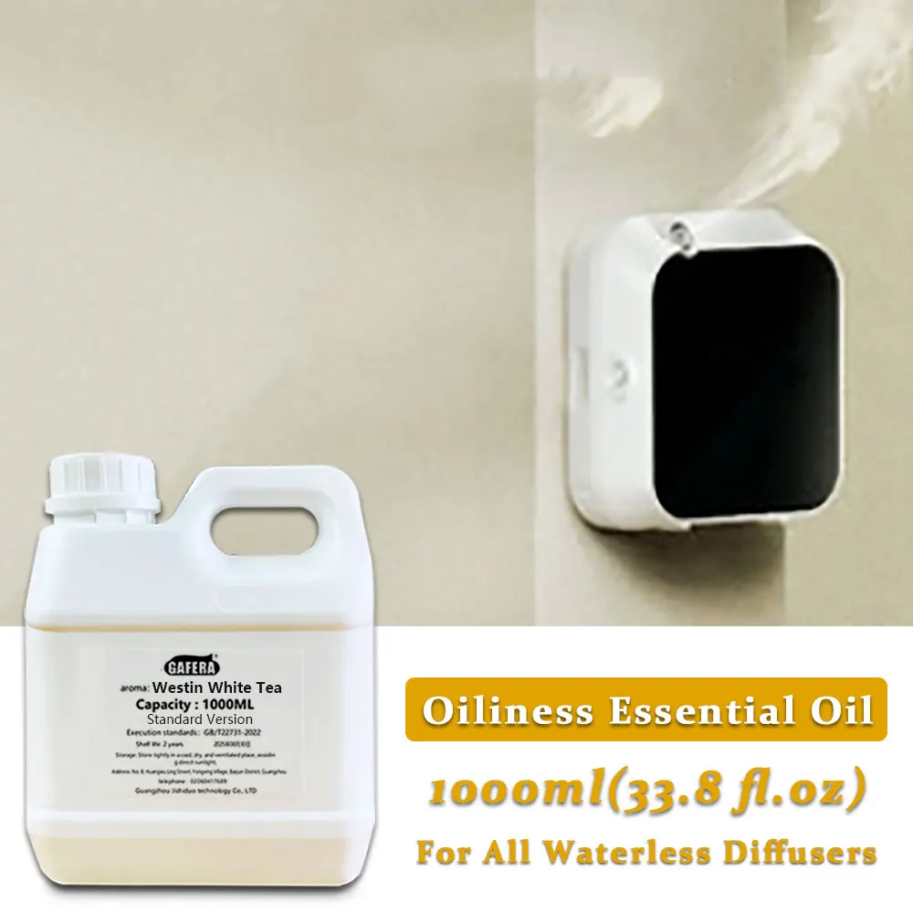 

GAFERA 1000ml(33.8 fl.oz) Westin White Tea Essential Oil - For All Waterless Diffuser, Aroma Diffuser Replenish Aromatherapy Oil