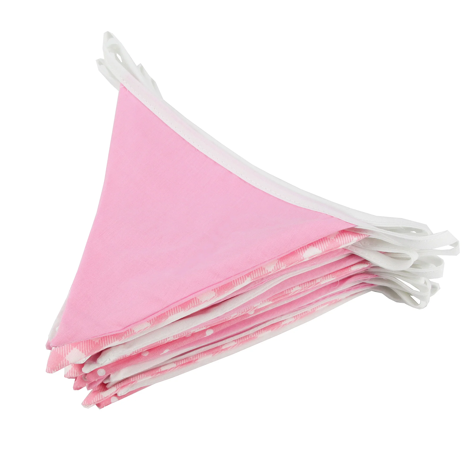 Neue 10 mt 36 fahnen Weiß Baumwolle Spitze Stoff Bunting Flags Hochzeit Party Dekoration Banner Hause Braut Dusche Bunting Garland – Detail 27