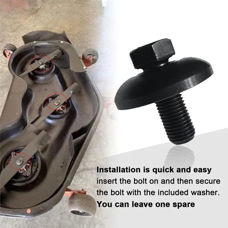 

Запчасти для газонокосилки AB13, 4 шт., болт с лезвием и шайба для газонокосилки Husqvarna Craftsman/болт с лезвием трактора с баночной шайбой 532193003