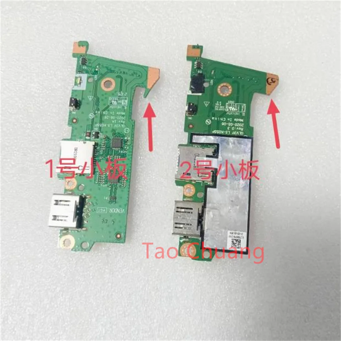 LS-K055P FOR Lenovo ThinkBook 14s Yoga ITL Notebook SD Card Reader USB Board Switch Button Board