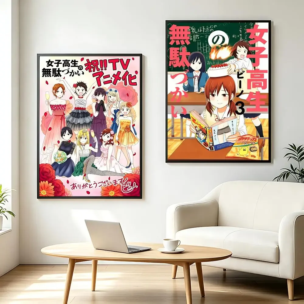 Wasteful Days of High School Girls Poster HD Printing Fresh and Nordic Home Decor Wall Art for the Living Rooms Hallways Gift