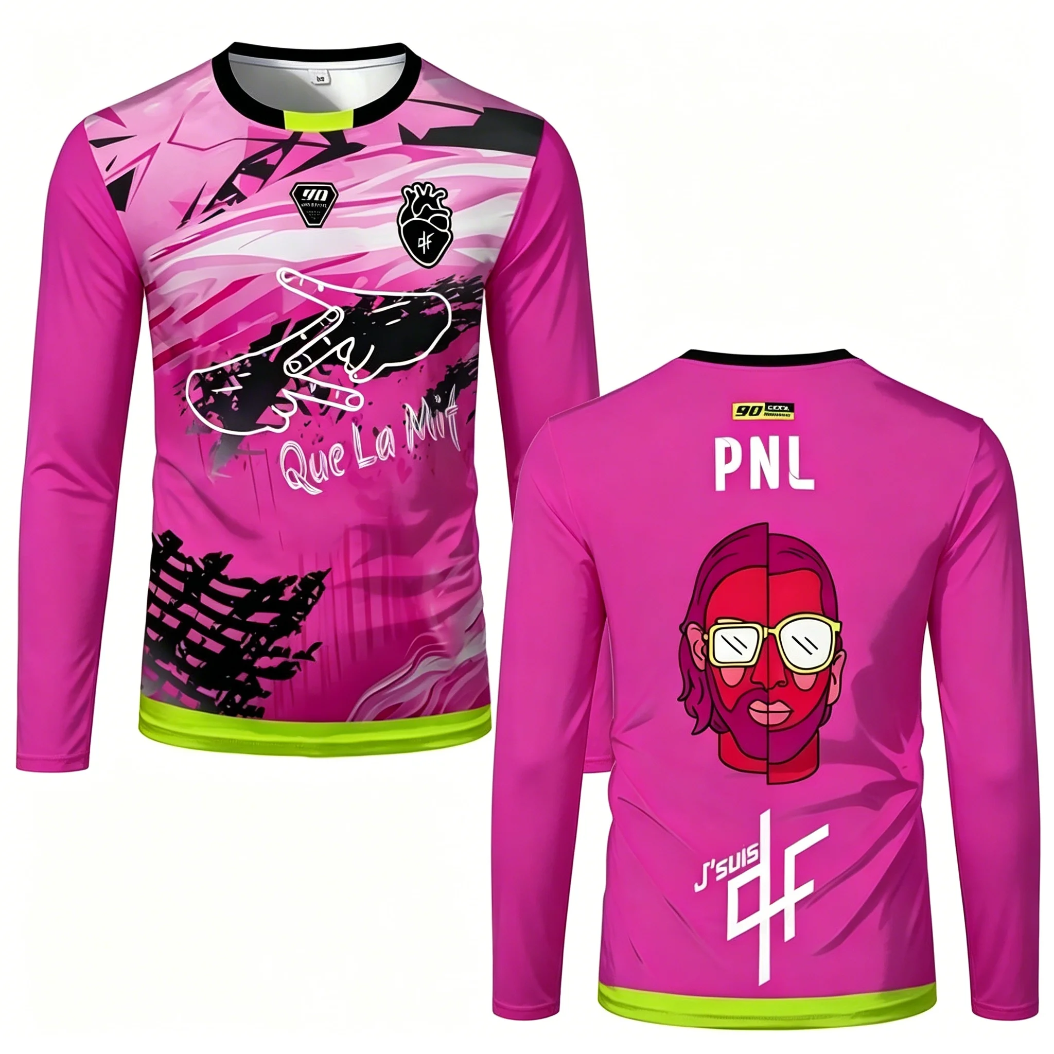 Trendy Printed Long-sleeve Top Fashion Street Style Casual Daily Wear Comfortable Breathable Pullover