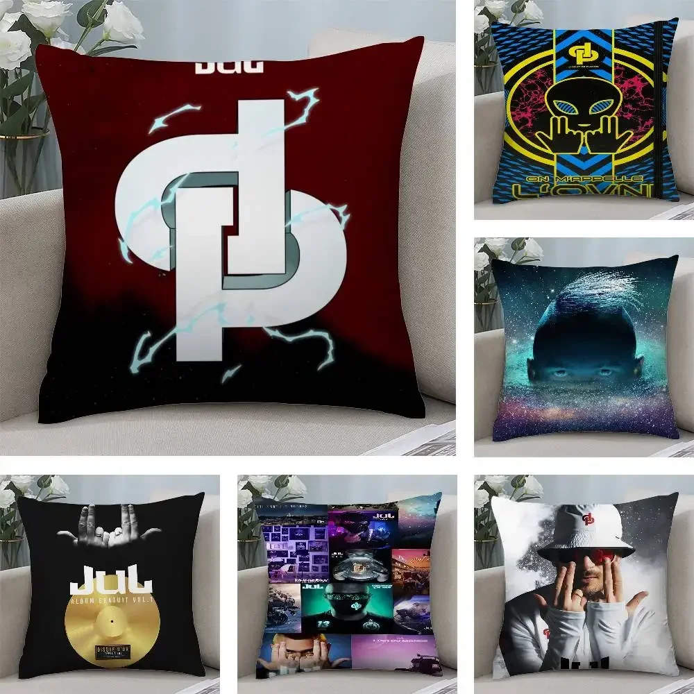 J-Jul Cest-Pas ألبوم الموسيقى كيس وسادة قصير أفخم الوجهين طباعة مربع رمي وسادة تغطي أريكة وسادة المنزل ديكور