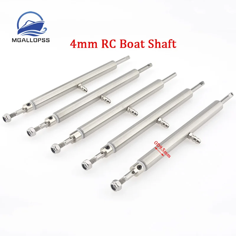 RC Boat L10/13/15/20/25/30/35cm Length Stainless Steel Tube+Grease Nozzle+4mm Stainless Steel Shaft for RC Electric Racing Boat