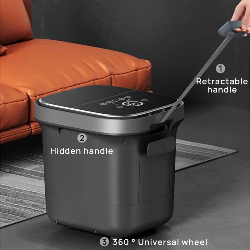 Electric Foot Spa Bath Massager-Relax Foot Soaking Basin with Air Bag Massage-Constant Temperature Heating Electric Foot Bath