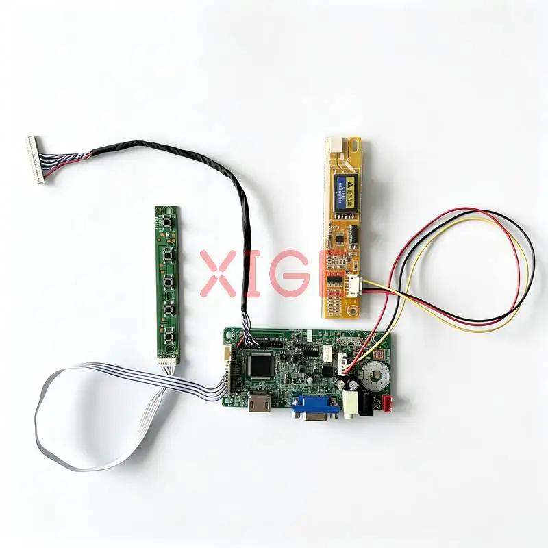 LCD Monitor Controller Drive Board Fit LP141WX3 QD14TL01 QD14TL02 LP141WX1 LVDS 30-Pin 1280x800 HDMI+VGA 1-CCFL 1280*800 DIY Kit