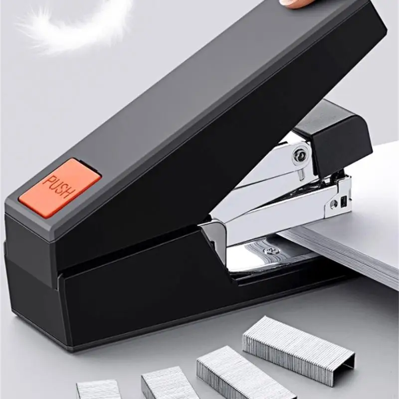 دباسة شديدة التحمل مع 1000 دباسة سعة 50 ورقة ومقبض مريح ودباسة موفرة للعمالة للوازم المكتبية المدرسية K1KF