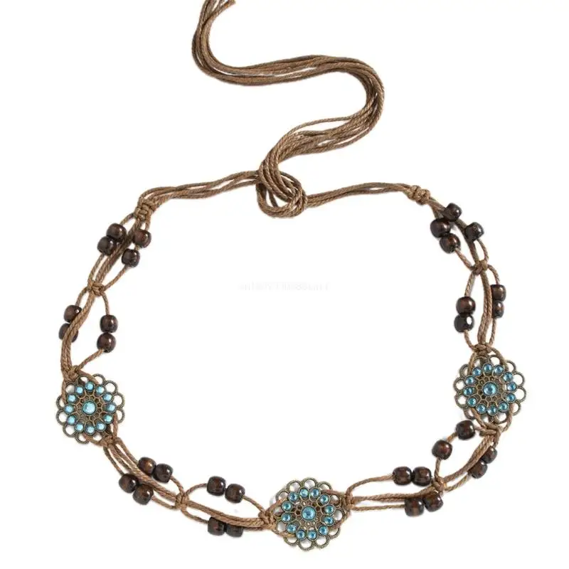 

Adjustable Woven Waist Chain Fashionable Link Belt Woven Waist Belt Fringe Waist Jewelry Perfect for Everyday Wear Dropship