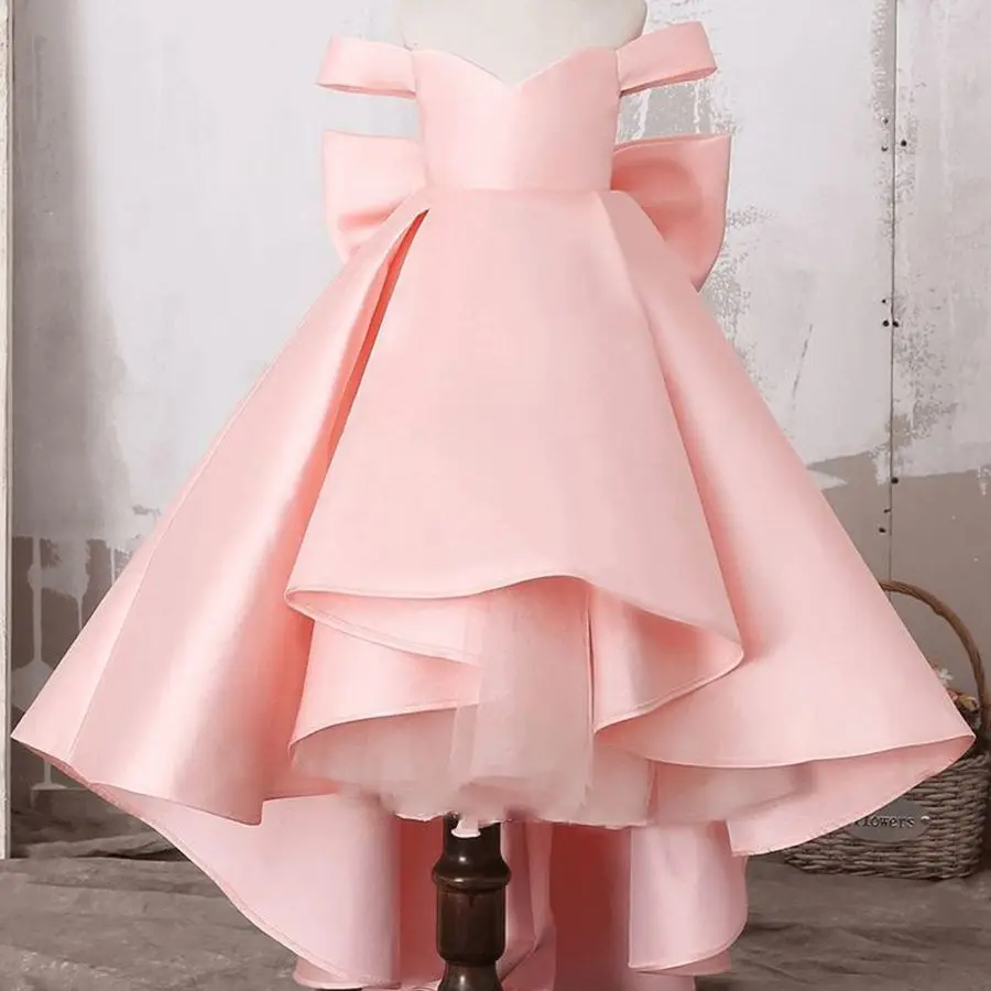 

Girl Dresses Sleeveless Custom Made Kids Flower Girl Dress For Wedding Long Pageant Gowns Dress