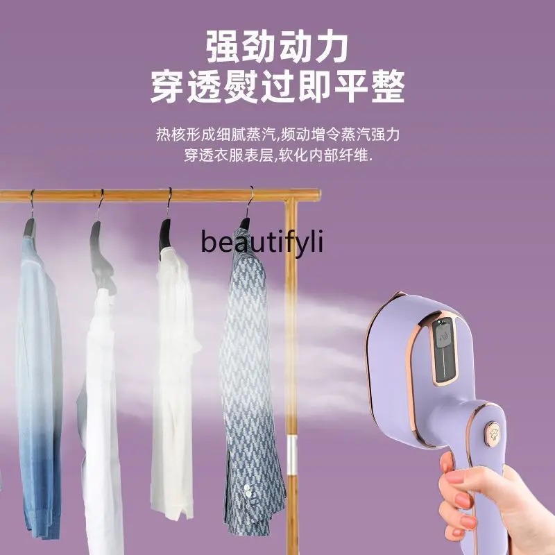 Ferro elétrico a vapor dobrável, máquina de passar roupa portátil úmida e seca