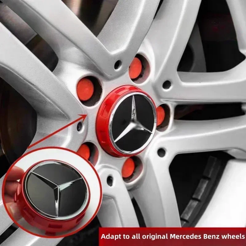 4 шт., 75 мм, новые колпаки для центральной ступицы колес автомобиля для Mercedes Benz B/C/E/S Class A Class C200L GLC GLK CLA W166 W163 W221