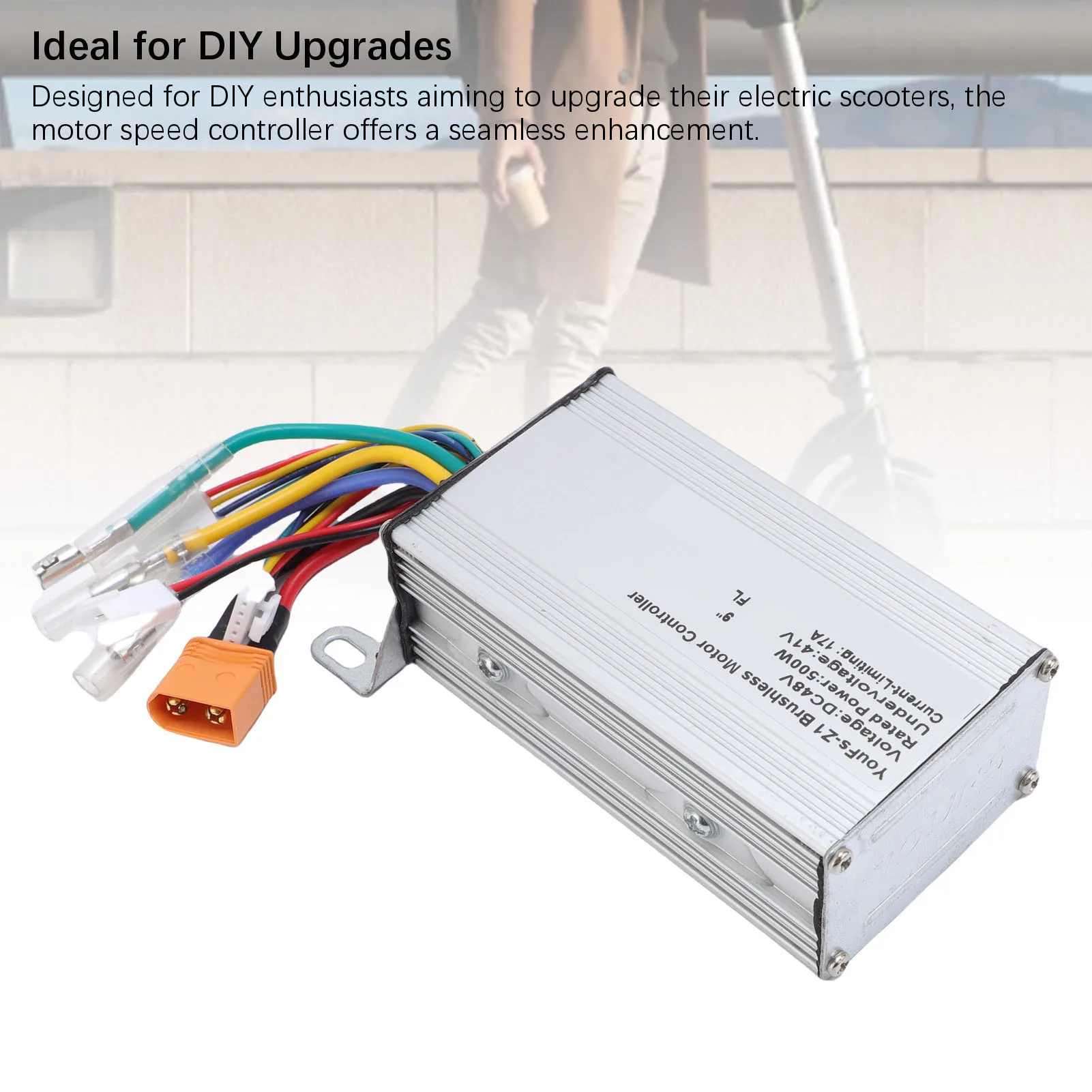 

Контроллер двигателя для электросамоката, 500 Вт, из алюминиевого сплава, стабильный, отзывчивый, для модификации