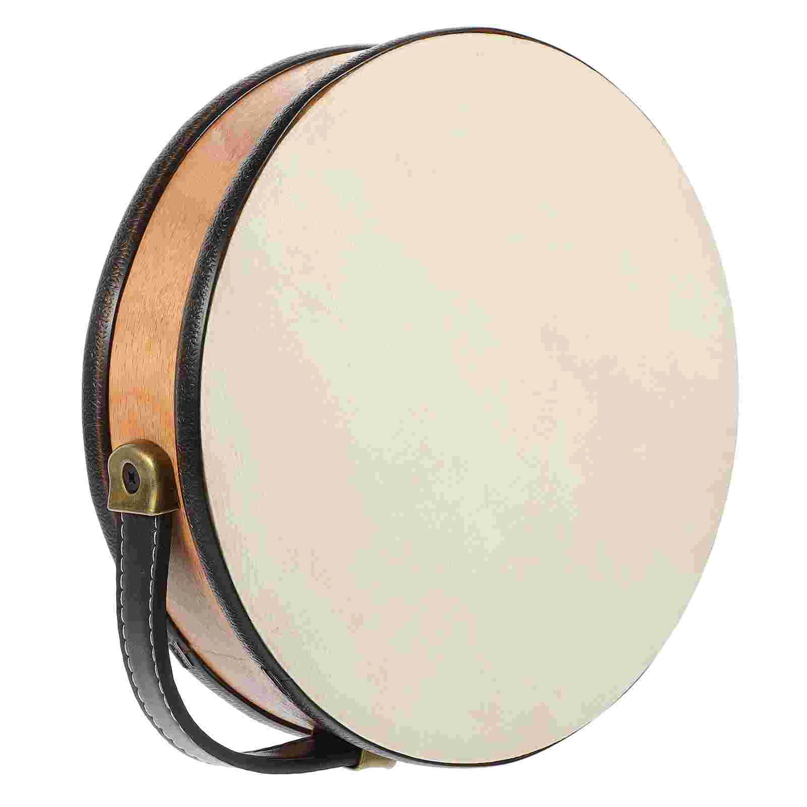 

Children's Toy Tambourine Kids Hand Held Drum Toys for Baby Wood Birthday Party Favor Toddler
