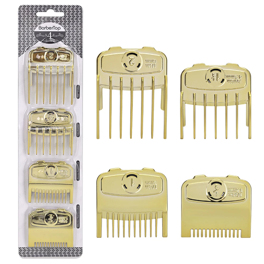 

Насадки-гребни для машинки для стрижки из нержавеющей стали профессионального качества, комплект направляющих гребней для триммера, подходят для инструментов для стрижки волос
