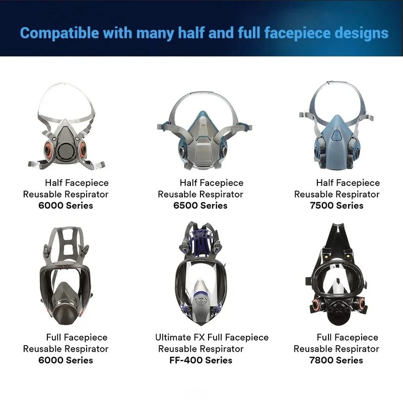 5P71 5N11ผ้าฝ้ายกันฝุ่น6001/6006ไส้กรองน้ำออร์แกนิคสำหรับพ่นสี6200/7502/6800หน้ากากป้องกันแก๊สพิษสารเคมี