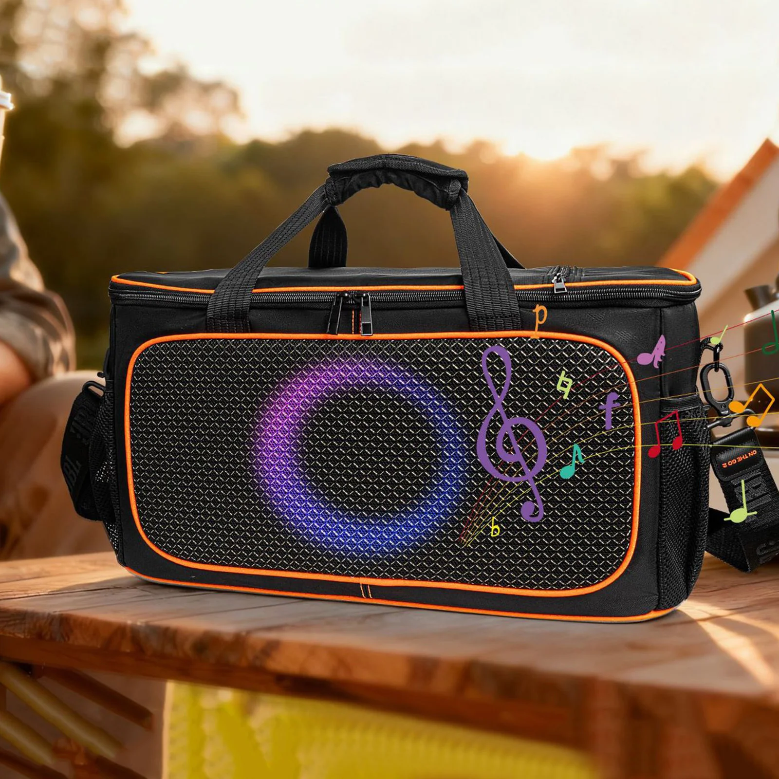 Travel Storage Bag with Shoulder Strap Portable Speaker Carry Tote Bag for  PartyBox On The Go 2 Speaker Accessories