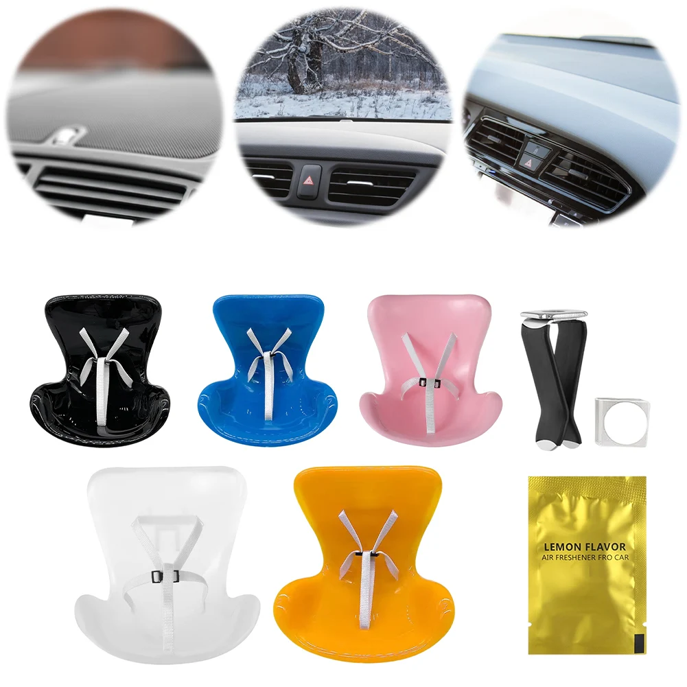 Cute Doll Car Seat with Belt Plush Doll Seat Car Decor Multi-Function Doll Vent Car Seat for Car Air-Conditioning Vents