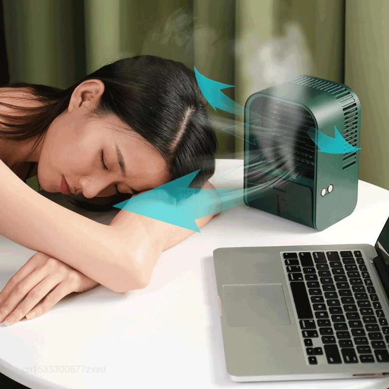 Xiaomi Miprospects-Mini ventilateur portable, humidificateur de bureau, refroidissement de l'air, supporter ficateur pour bureau, chambre à coucher, maison, nouveau, 2024