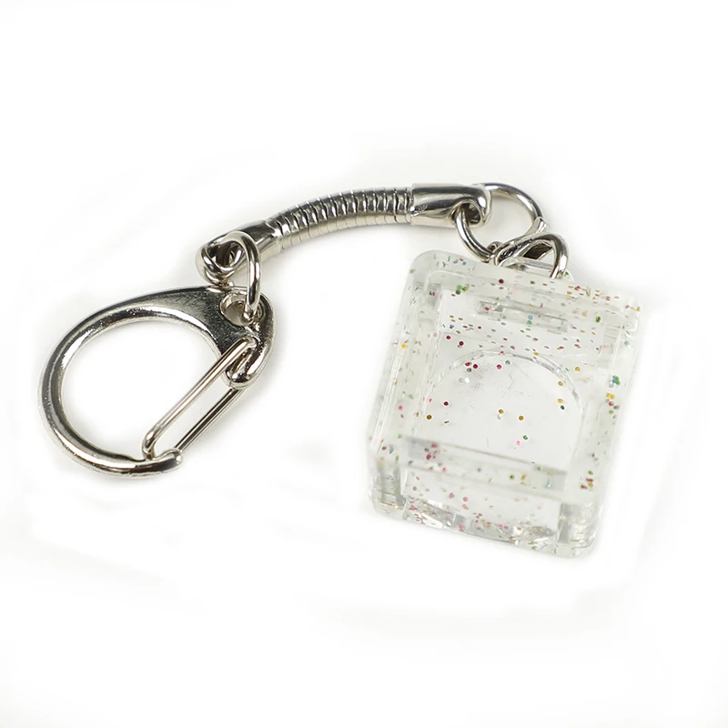 Game Mechanical Keyboard Keyshaft axis tester frame Decompression Personalized Port Transparent Tape Keychain Multiple Colors