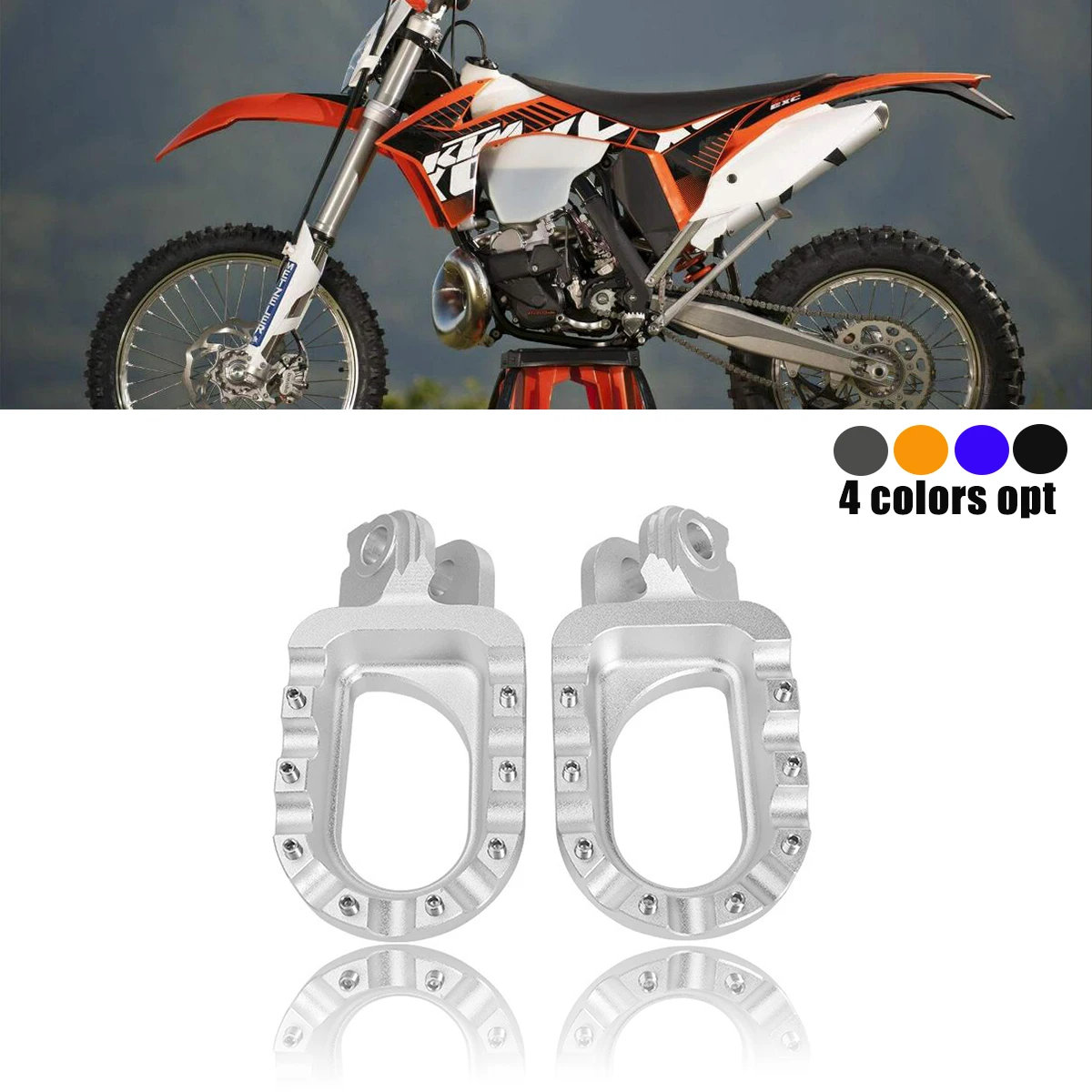 

Motorcycles Accessories CNC Foot Rests Footrest footpegs Pegs Pedals For KTM EXC SX XCF SXF XC XCW XCFW 65 85 125 150 200 250