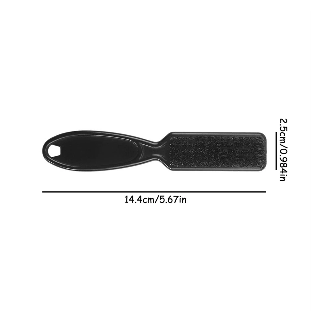 1 قطعة رائجة البيع شعيرات ناعمة مقص فرشاة تنظيف الجلد تتلاشى المقص الرجال النفط رئيس صالون حلاقة شفرة مشط اكسسوارات الحلاق