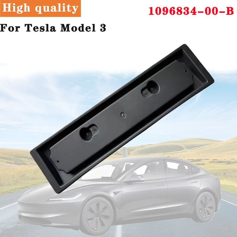 

Front License Plate For Tesla Model 3 European 2021 2022 2023 Numberplate Holder Frame Bracket 1096834-00-B Electric Car Plates